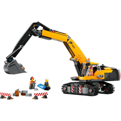 Конструктор Lego City 60420 Жёлтый строительный экскаватор 01
